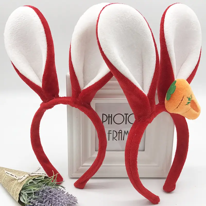 Korean Hair Accessories Judy Rabbit Ears Headband Three-Dimensional Carrot Cute Headdress - Image 47