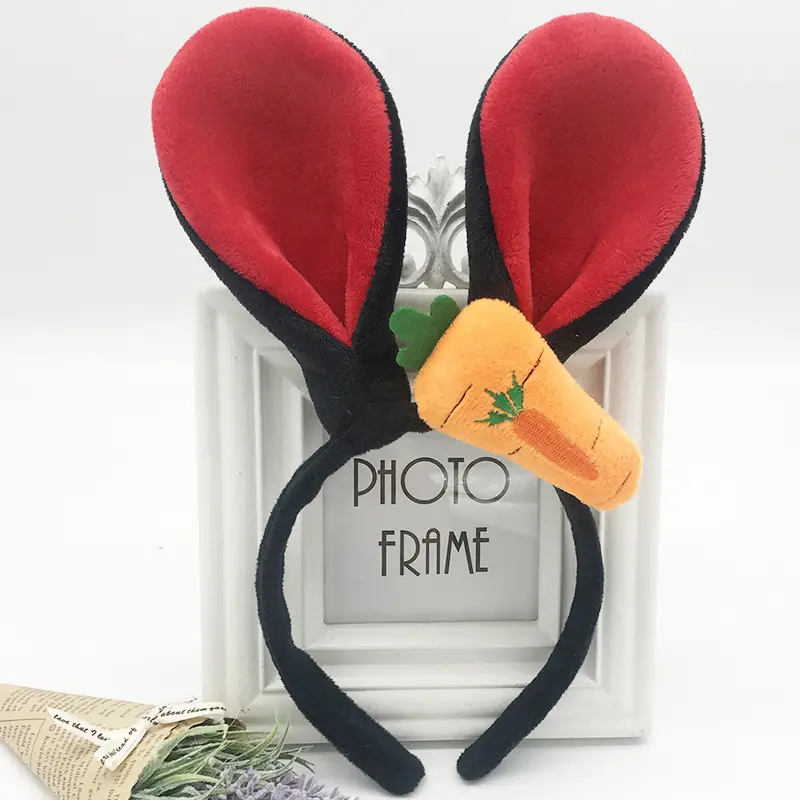 Korean Hair Accessories Judy Rabbit Ears Headband Three-Dimensional Carrot Cute Headdress - Image 11