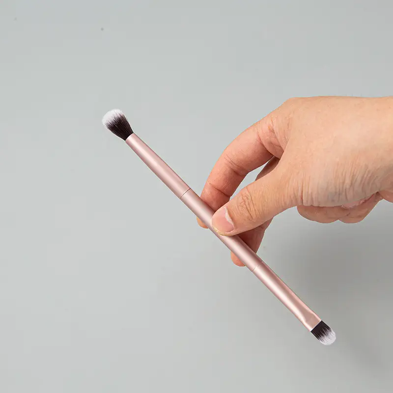 Rose Gold Makeup Brush Single Double Headed Eye Shadow Brush - Image 3