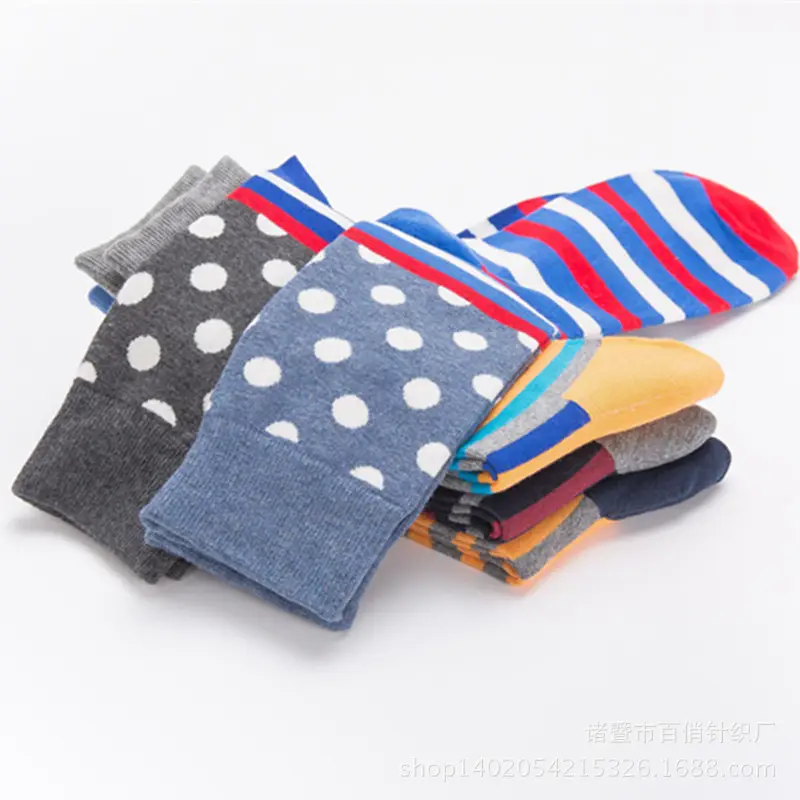 Happy Socks polka dot mid-length socks lovers socks casual cotton socks