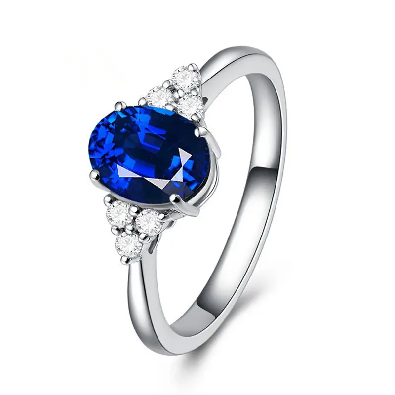 Women's Green Emerald Diamond Ring with Red & Purple Stones - Image 4