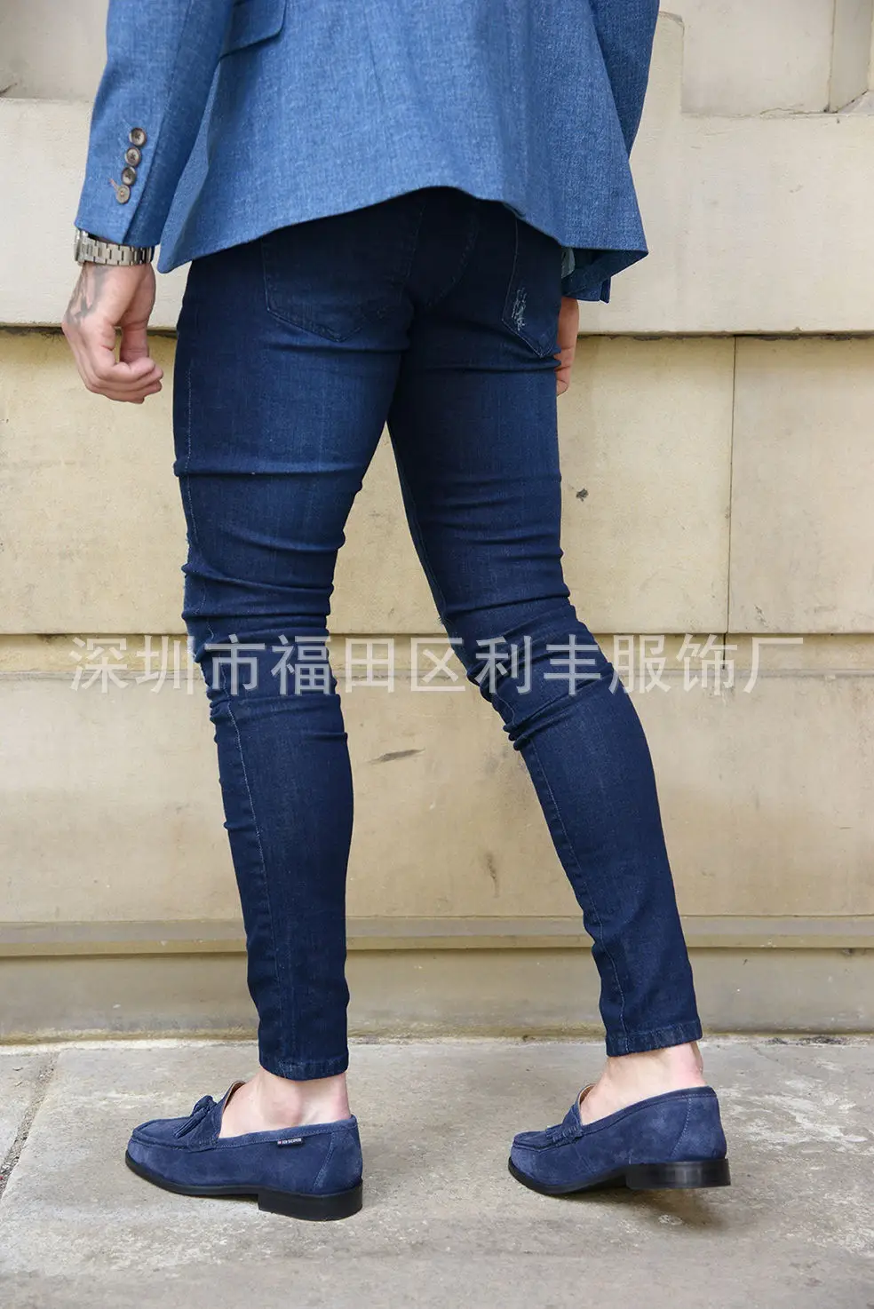 New Men Slim Fit High Waist Jeans Cross Border — feature 10