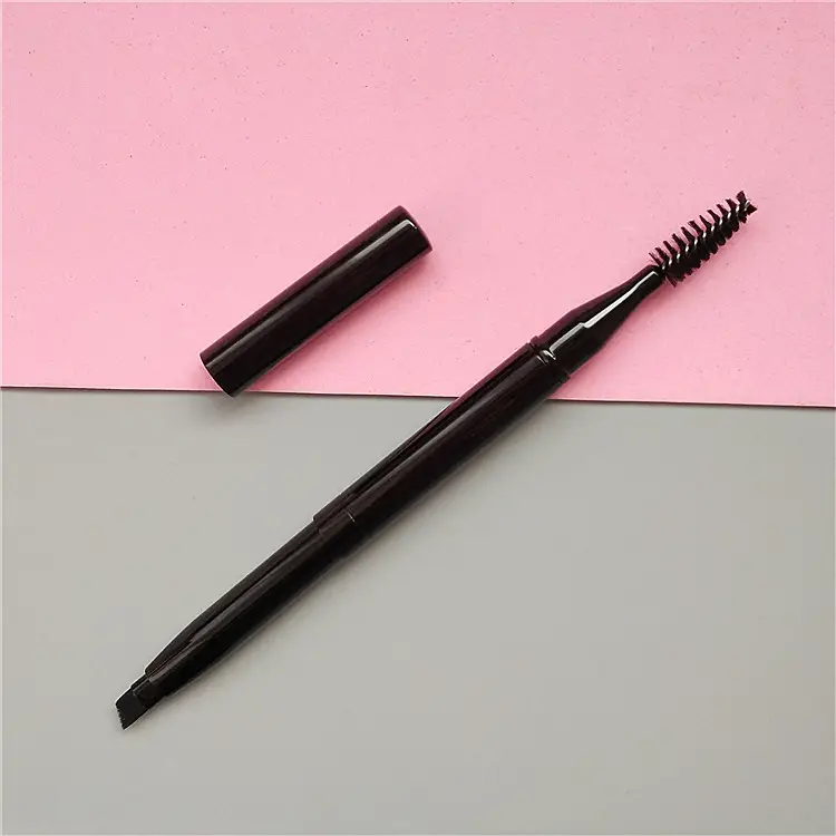 Double Telescopic Eyebrow Brush with Fiber Belt Cover