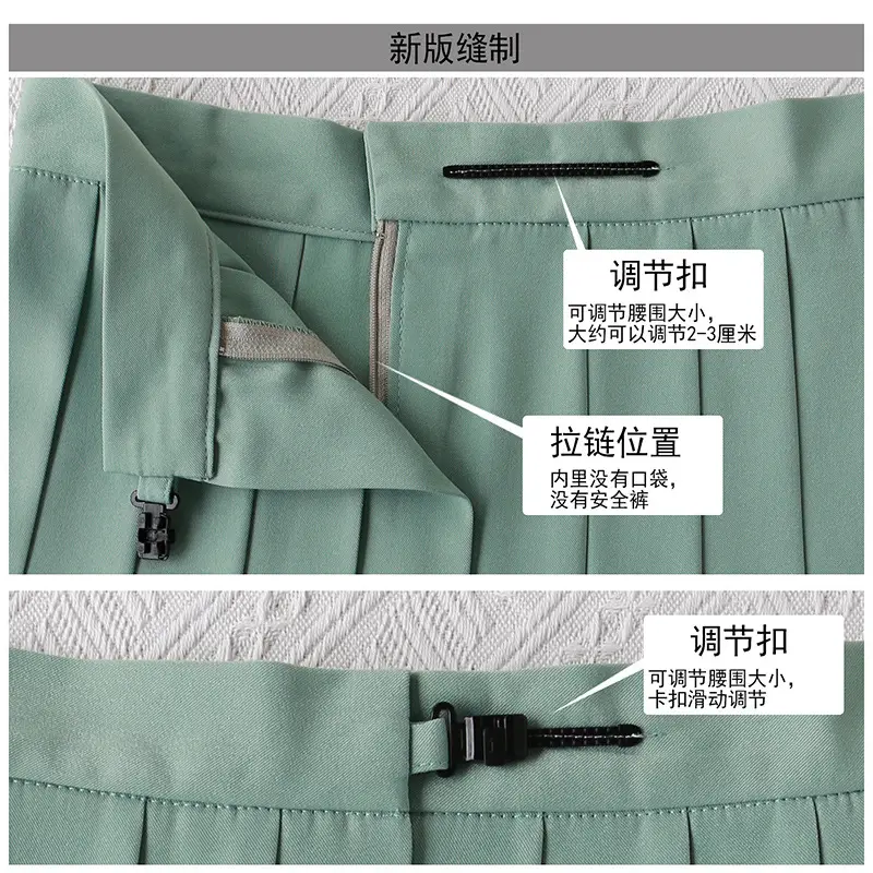 Blue Pleated Japanese JK Uniform Skirt - Image 29