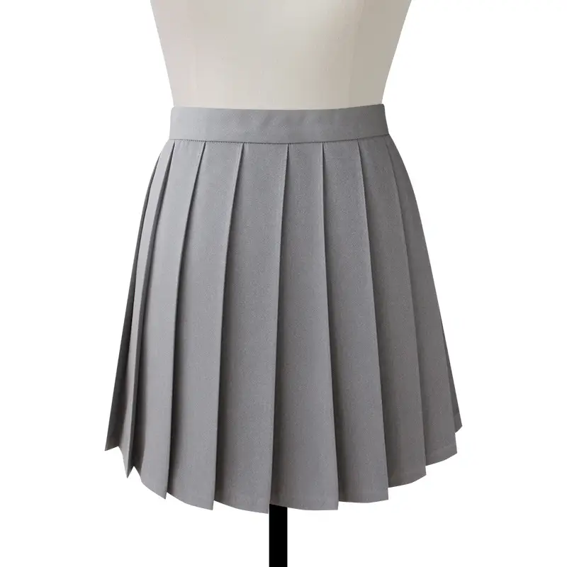Blue Pleated Japanese JK Uniform Skirt - Image 5