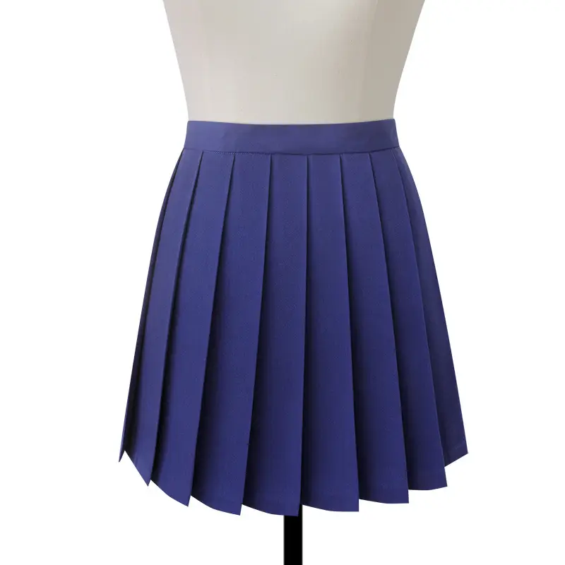 Blue Pleated Japanese JK Uniform Skirt - Image 9