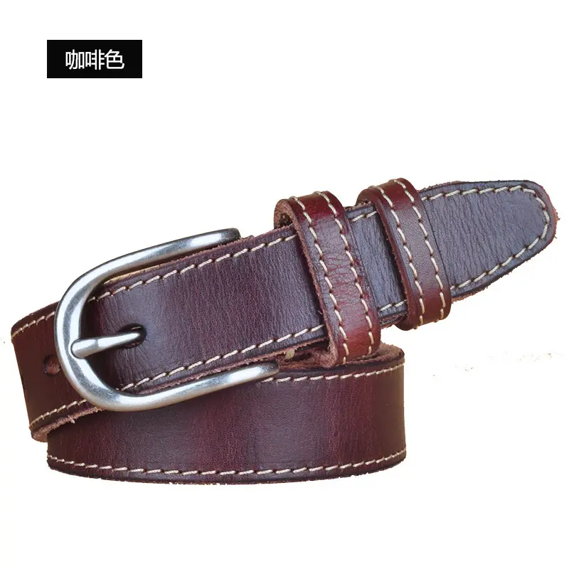 Spot Women Genuine Leather Belt Retro Handmade All-match New Soft Wash