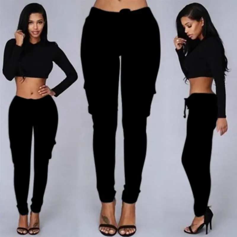 Women's Cross-Border Drawstring Lace-Up Pencil Pants Tan — feature 2