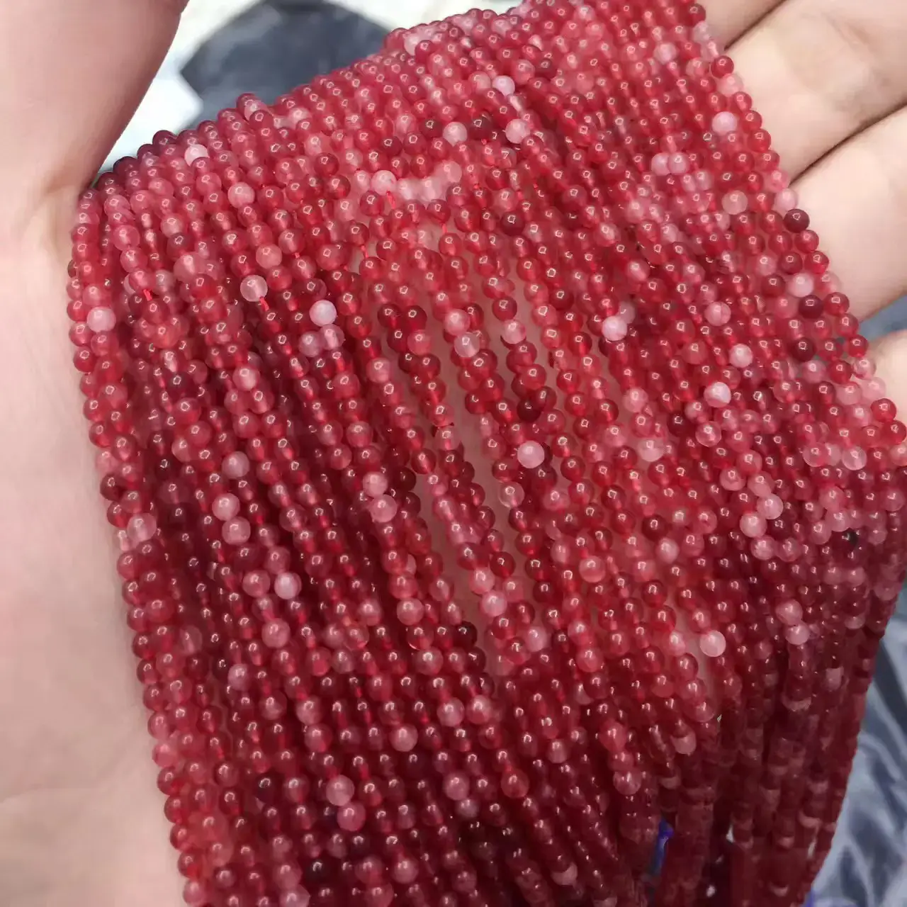 Pink Crystal Faceted Beads for DIY Jewelry