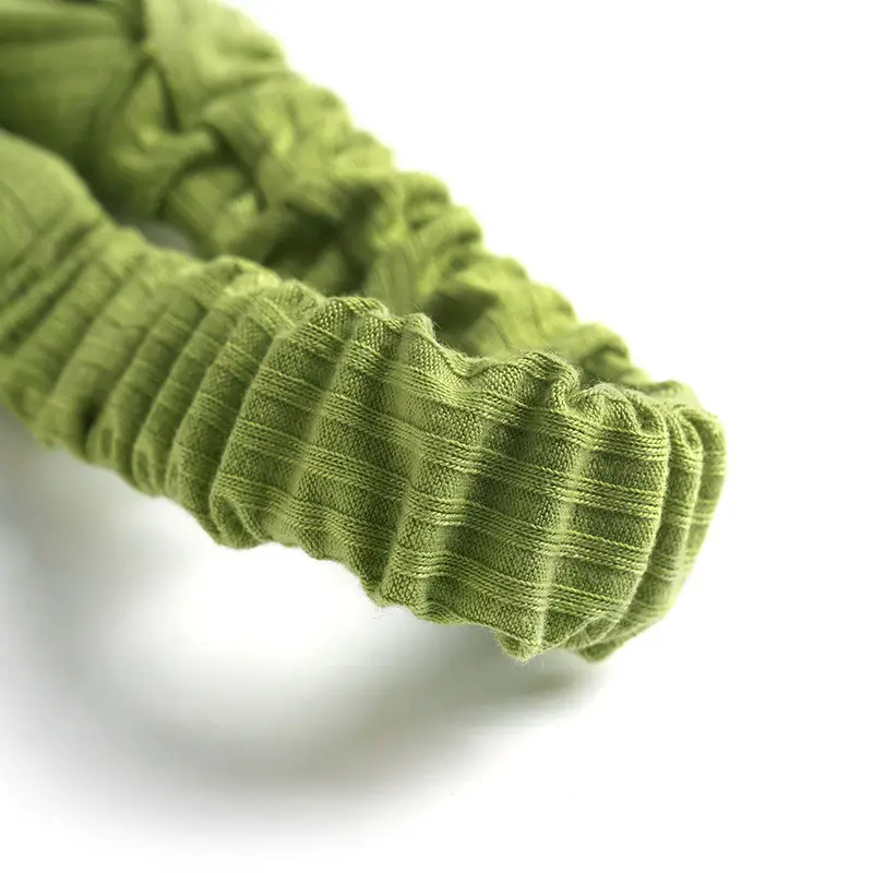 Yellow Knitted Cotton Elastic Headband for Women - Image 33