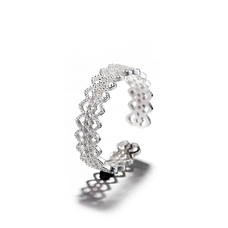 Japanese Korean Style Open Adjustable Joint Finger Ring Women's Creative Distinctive Small and Fresh Hollow Pattern - Image 6