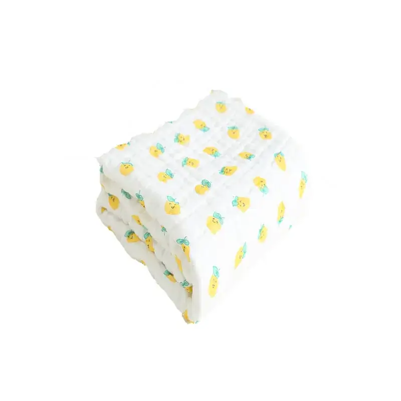 New 9-Layer Baby Gauze Towel Pure Cotton Blue White Bubble Print - Image 12