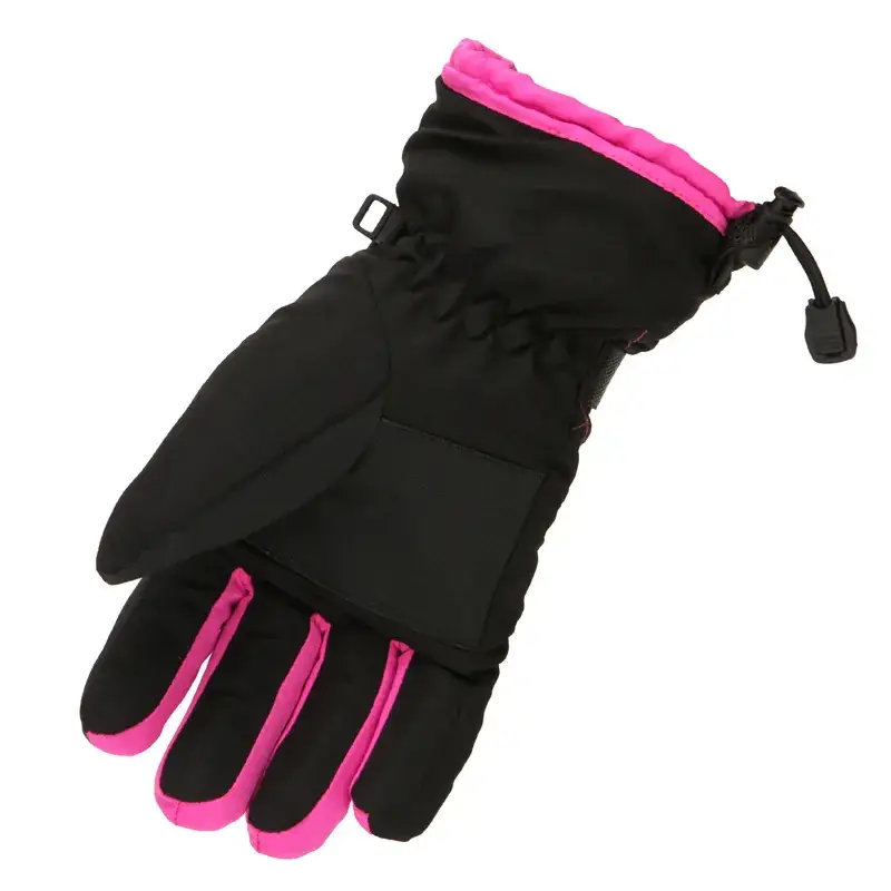 Ladies Velvet Padded Ski Gloves Blue Winter Warm Outdoor Sports - Image 8