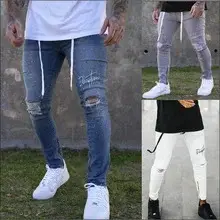 2021 Black Slim Fit Stretch Denim Men's Pants — feature 27