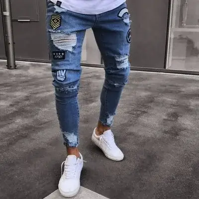 2021 Black Slim Fit Stretch Denim Men's Pants — feature 37