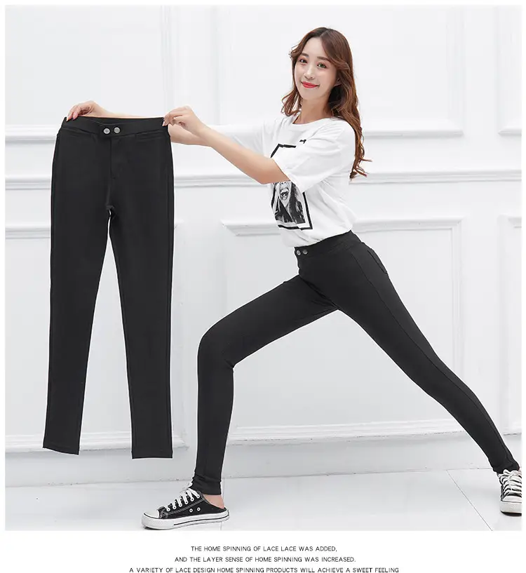 2025 Slim Fit Magic Pants Women Non Pilling High Elasticity - Image 3