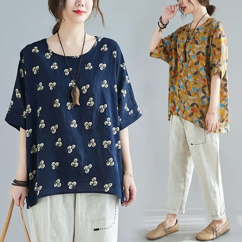 Women's Striped Loose T-Shirt Summer Top - Image 13