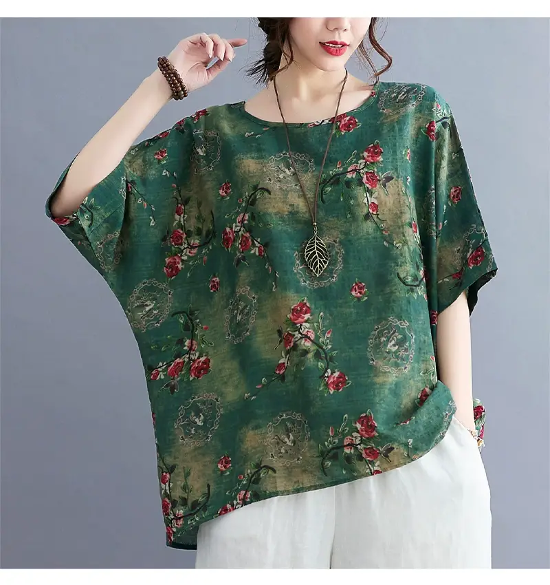 Women's Striped Loose T-Shirt Summer Top — feature 101