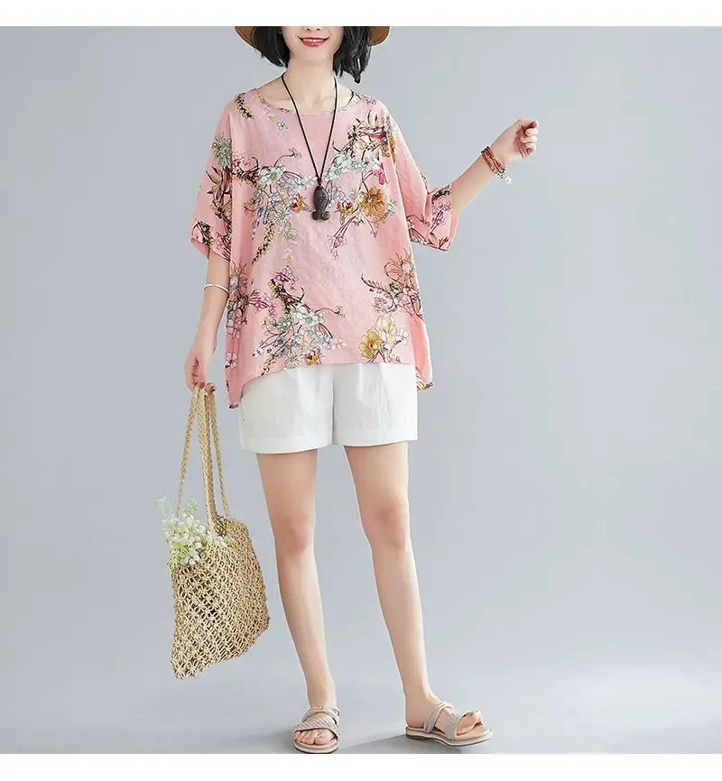 Women's Striped Loose T-Shirt Summer Top — feature 45