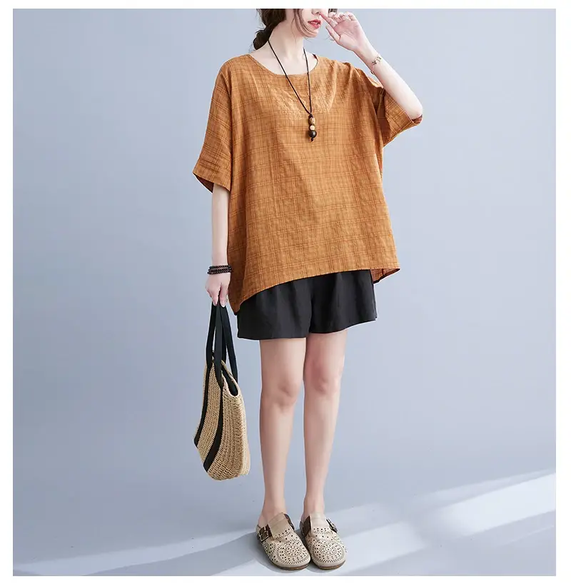 Women's Striped Loose T-Shirt Summer Top — feature 63