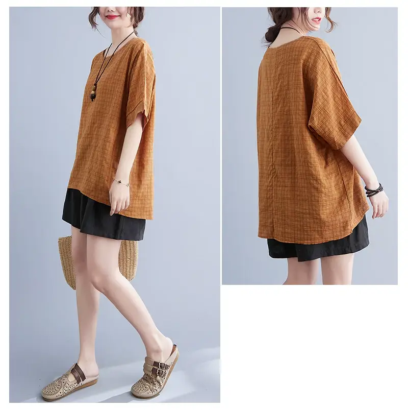 Women's Striped Loose T-Shirt Summer Top — feature 64