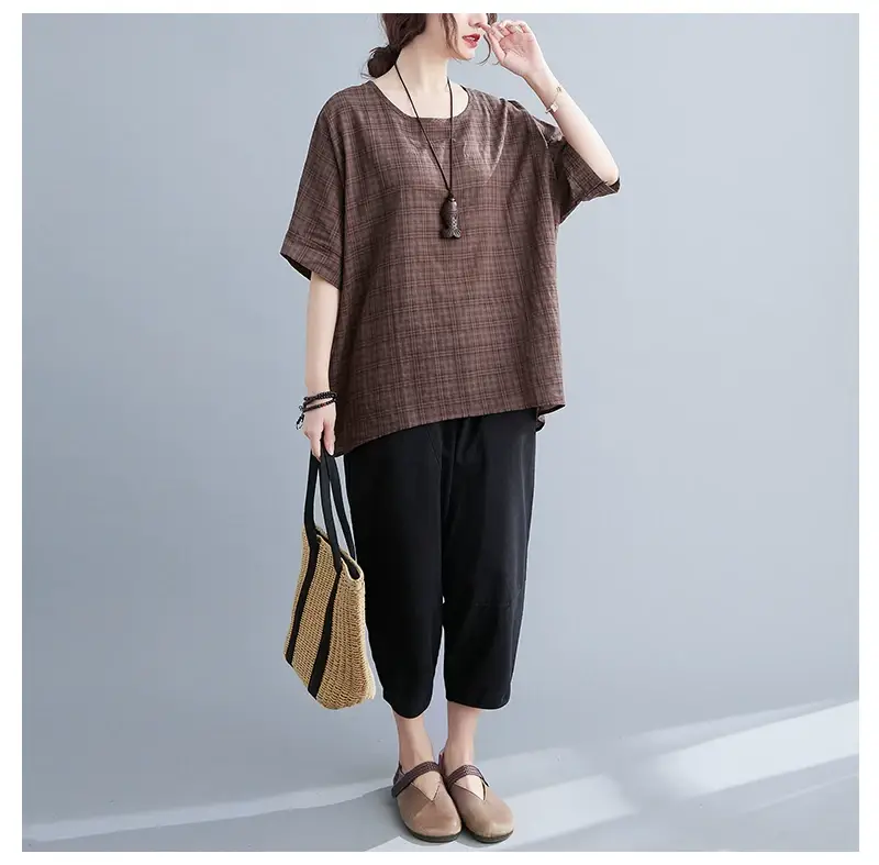 Women's Striped Loose T-Shirt Summer Top — feature 65