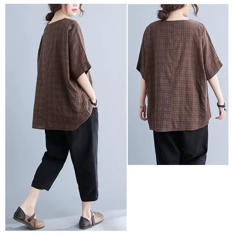 Women's Striped Loose T-Shirt Summer Top — feature 66