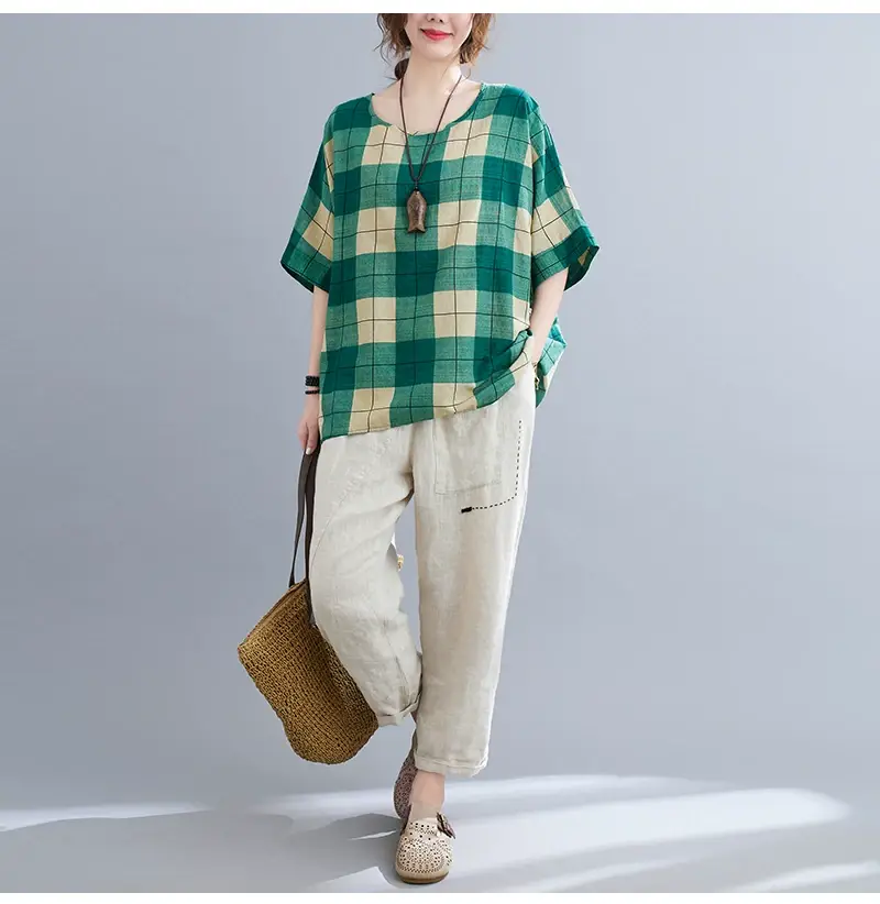 Women's Striped Loose T-Shirt Summer Top — feature 72