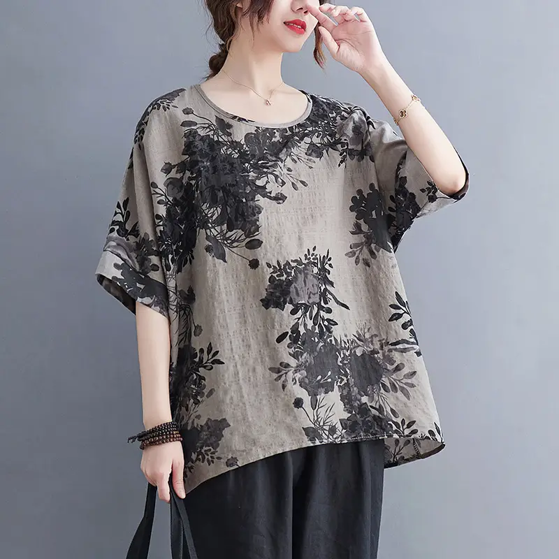 Women's Striped Loose T-Shirt Summer Top - Image 9