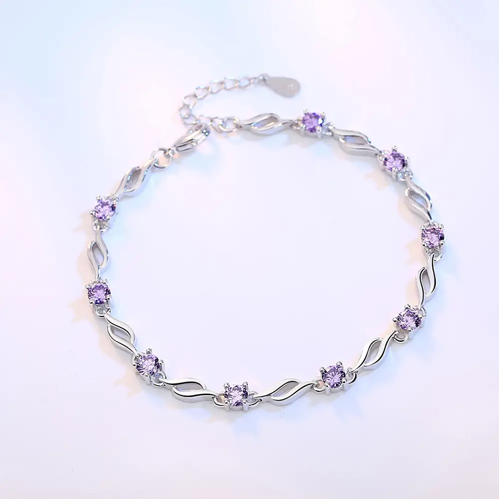 Diamond Crystal Love Bracelet for Women Korean Style