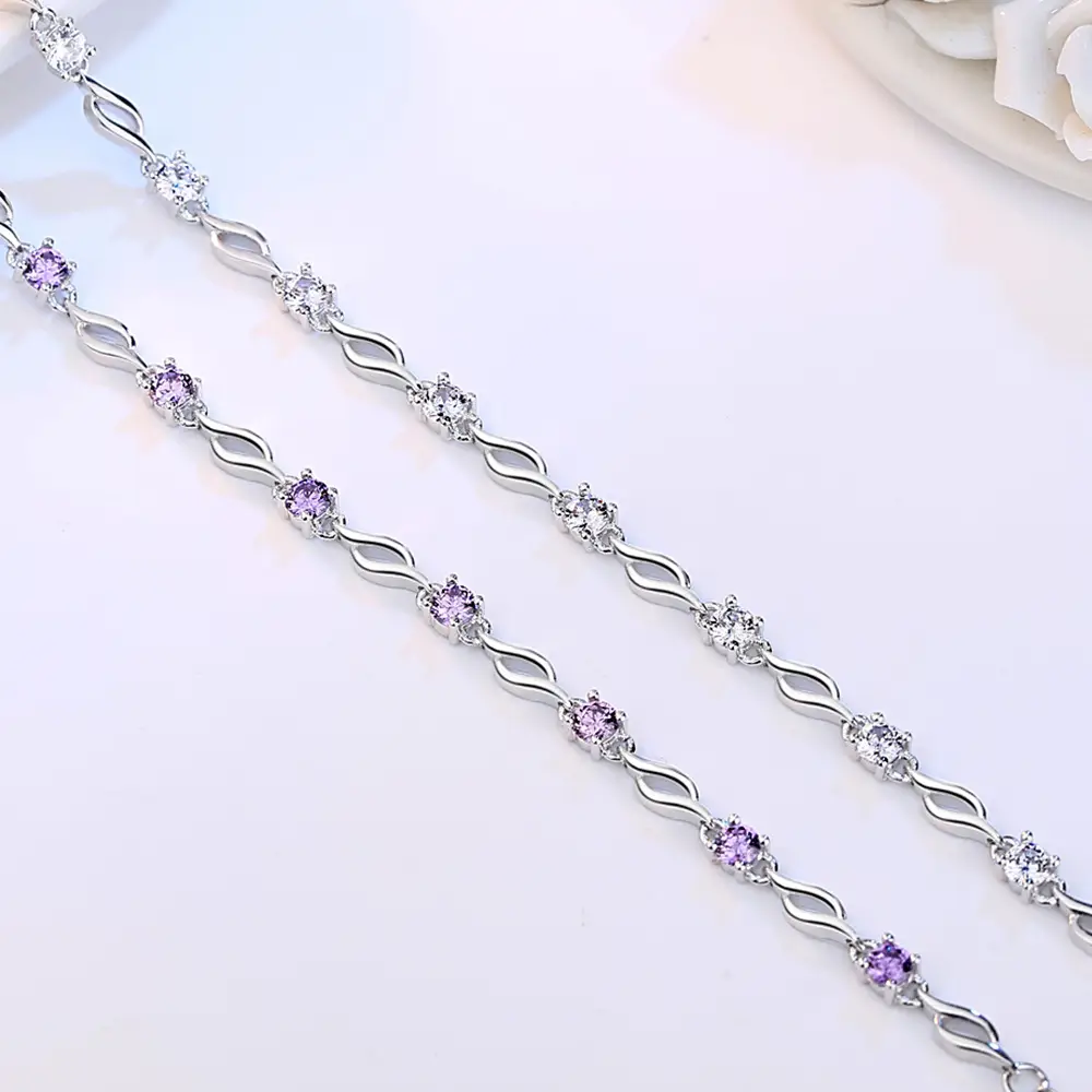Diamond Crystal Love Bracelet for Women Korean Style