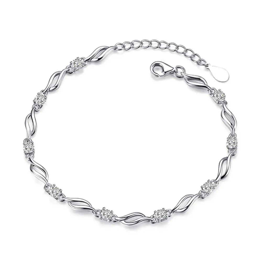 Diamond Crystal Love Bracelet for Women Korean Style