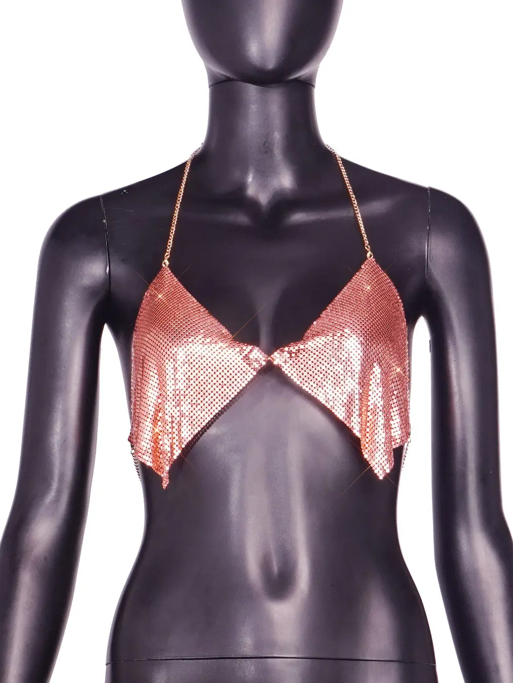 Shiny Cross-Border Camisole Beach Bikini Halterneck Women's Vest - Image 11