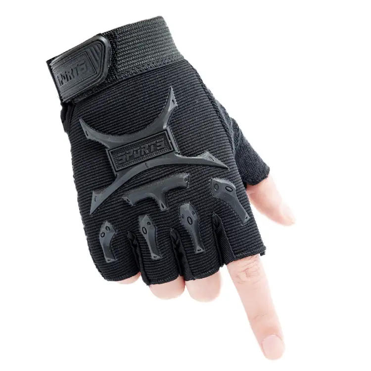 Outdoor Cycling Gloves Black Non-Slip Grip - Image 9