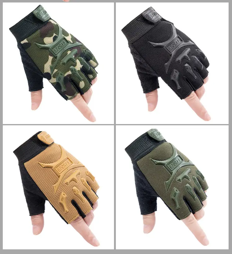 Outdoor Cycling Gloves Black Non-Slip Grip — feature 14