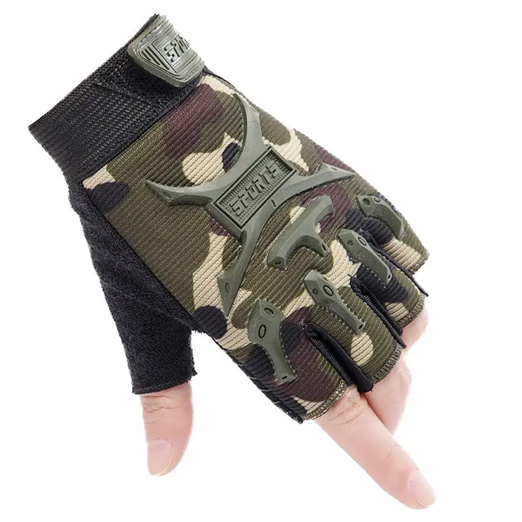 Outdoor Cycling Gloves Black Non-Slip Grip - Image 2