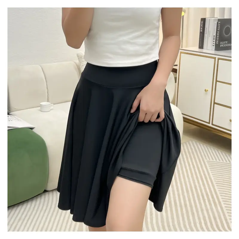 Women's Red Anti-Light Skirt 55cm New Arrival