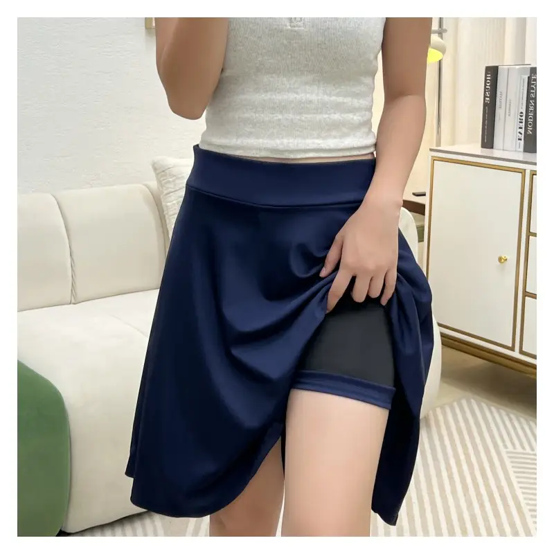 Women's Red Anti-Light Skirt 55cm New Arrival