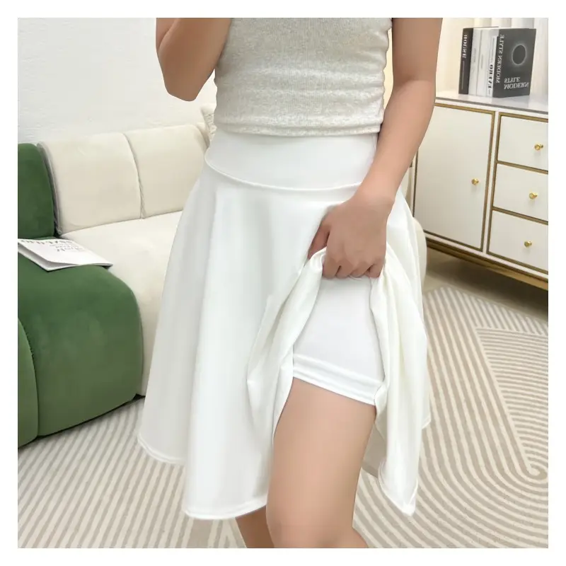 Women's Red Anti-Light Skirt 55cm New Arrival