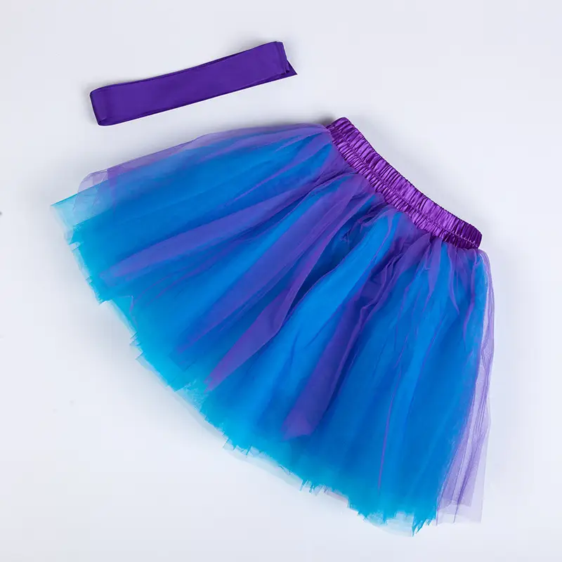 Blue Tulle Petticoat Skirt for Girls Mother Daughter Set - Image 17