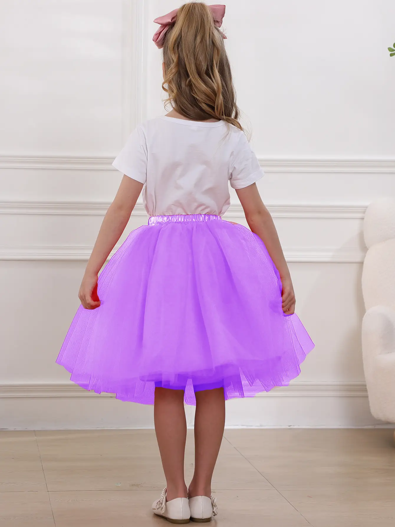 Blue Tulle Petticoat Skirt for Girls Mother Daughter Set - Image 20