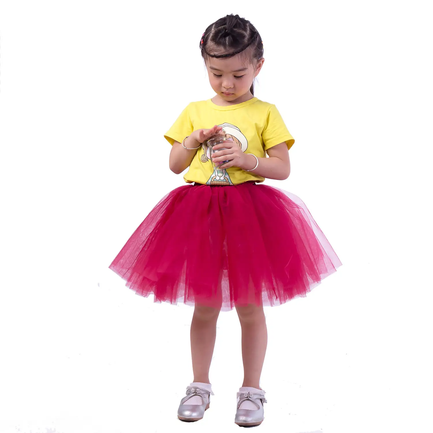 Blue Tulle Petticoat Skirt for Girls Mother Daughter Set - Image 7