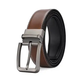 Men's Genuine Leather Belt with Rotating Pin Buckle — feature 10