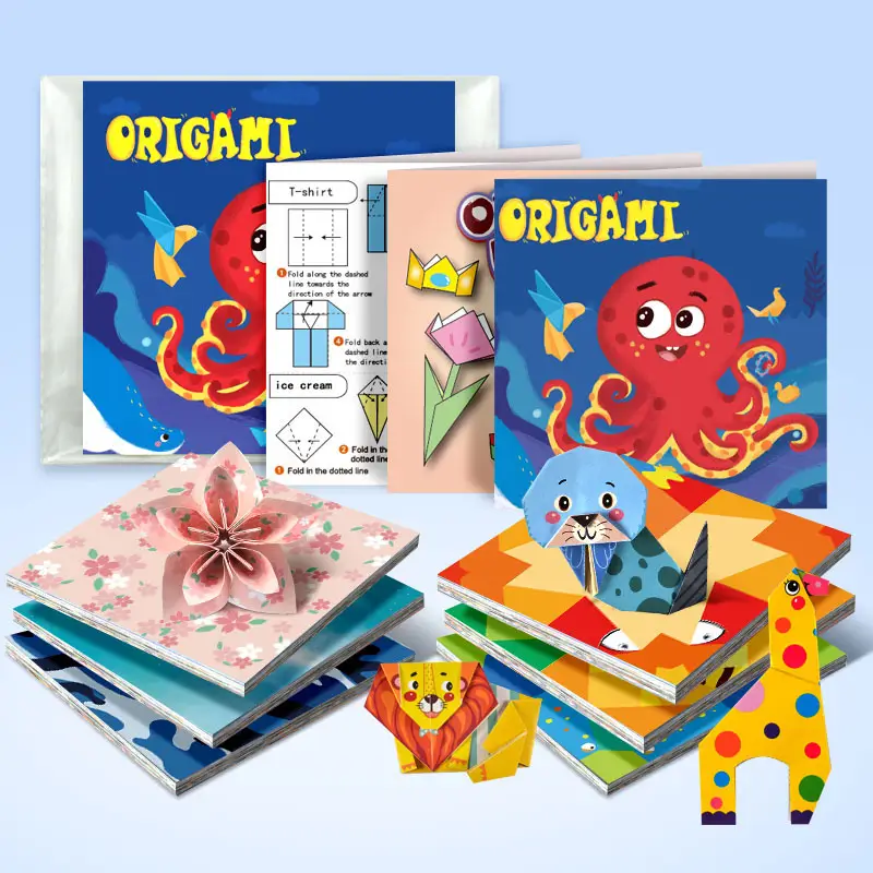 Hibiscus Origami Book for Kids 3D Fun DIY Craft - Image 13