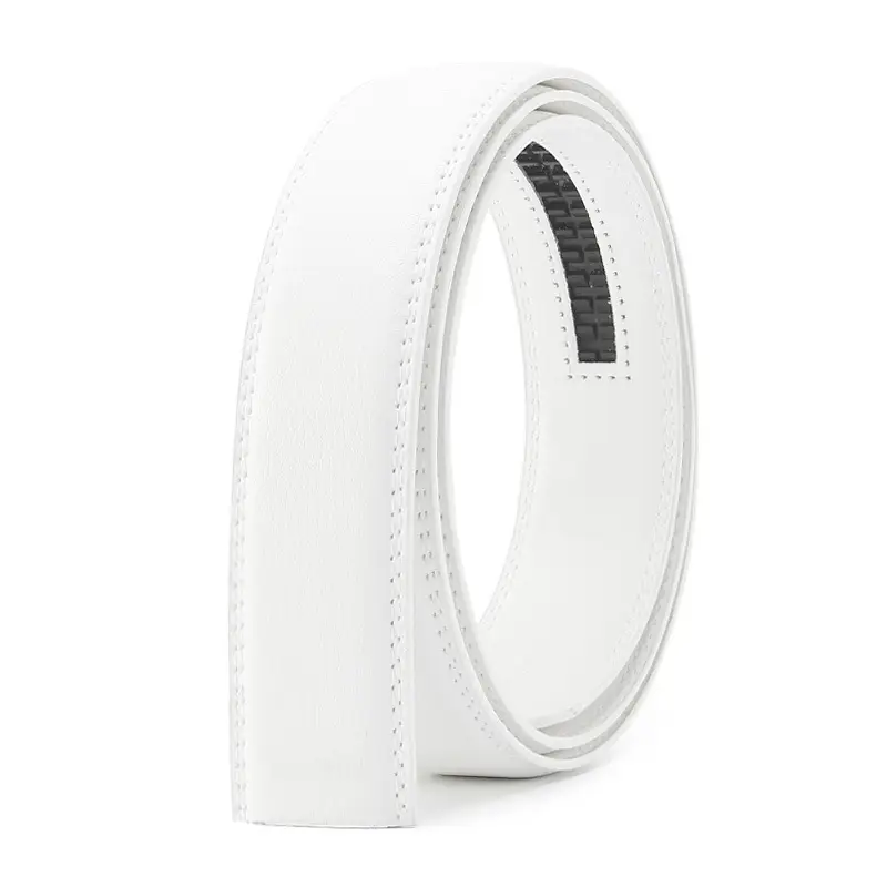 Men's 3.5CM Headless Leather Belt Multi Color - Image 4