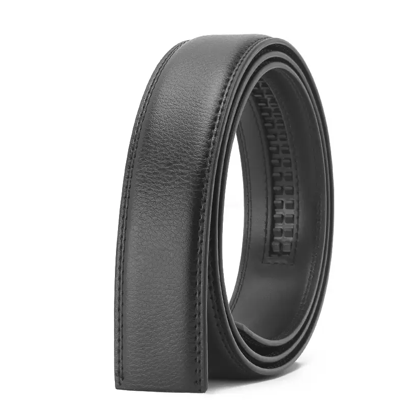 Men's 3.5CM Headless Leather Belt Multi Color - Image 5