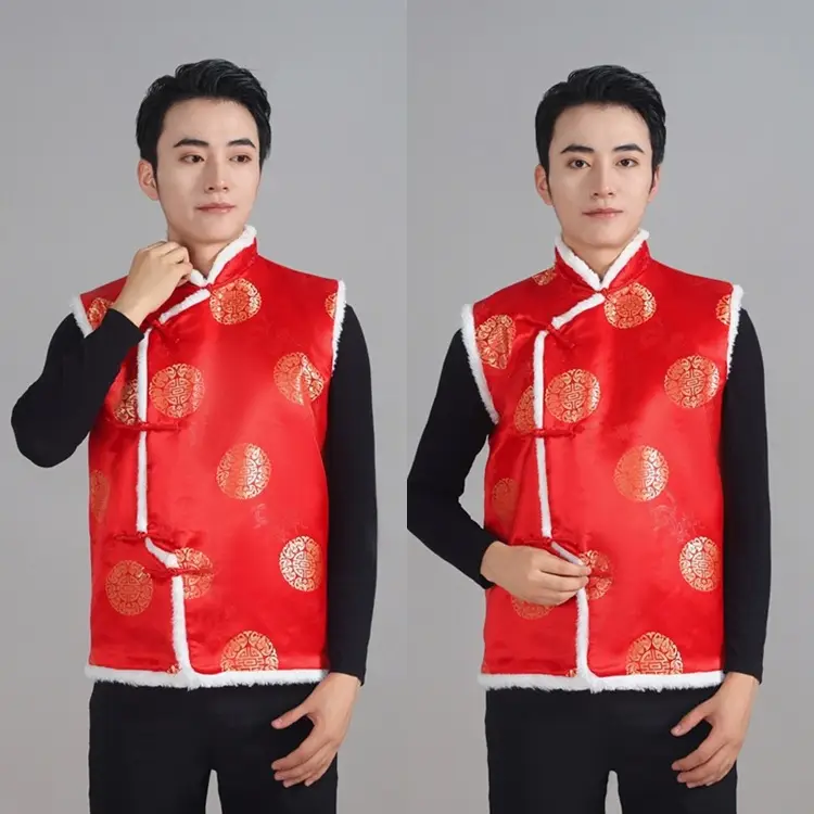 Chinese Embroidered Cotton Vest for Women Winter Wear — feature 13