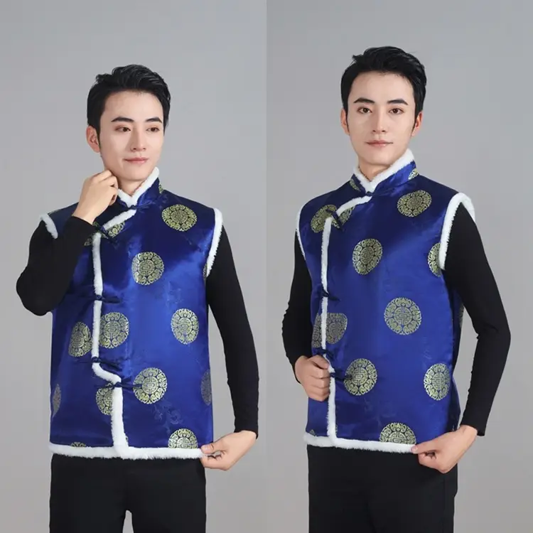Chinese Embroidered Cotton Vest for Women Winter Wear — feature 14