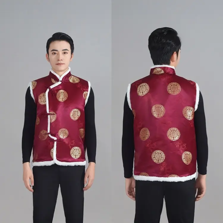 Chinese Embroidered Cotton Vest for Women Winter Wear — feature 16