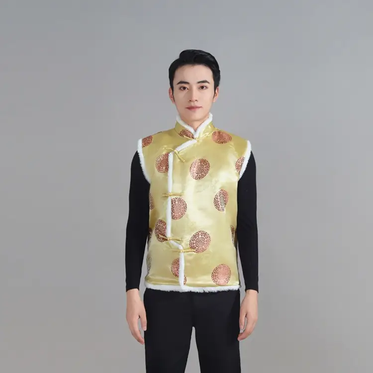 Chinese Embroidered Cotton Vest for Women Winter Wear - Image 10